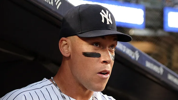 Aaron Judge #99 of the New York Yankees in his return to the lineup.