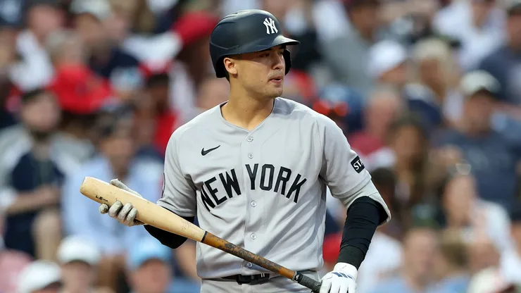 Anthony Volpe #11 of the New York Yankees in action.