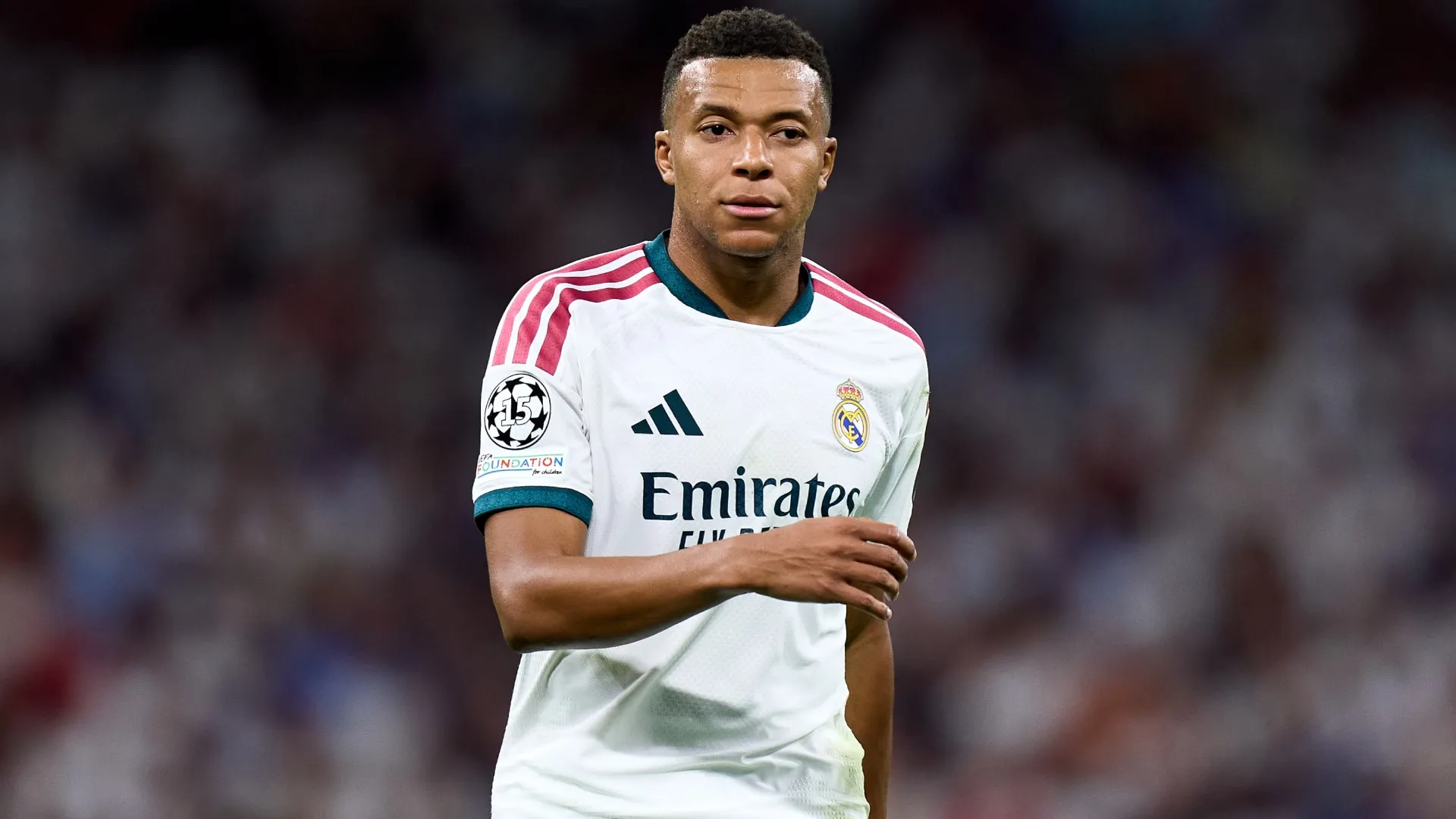 Kylian Mbappe of Real Madrid during the UEFA Champions League 2026/27 League Phase MD1 match (Source: Angel Martinez/Getty Images)