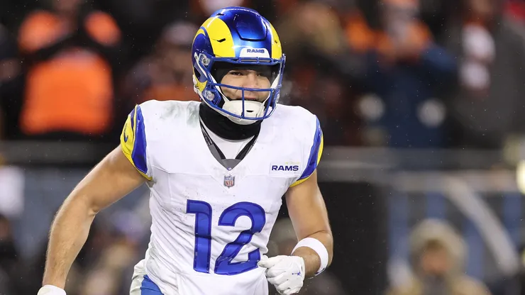 Puka Nacua #12 of the Los Angeles Rams