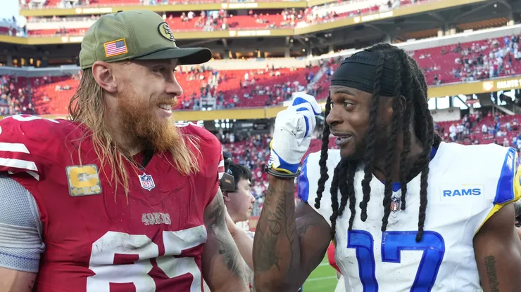 George Kittle #85 and Davante Adams #17
