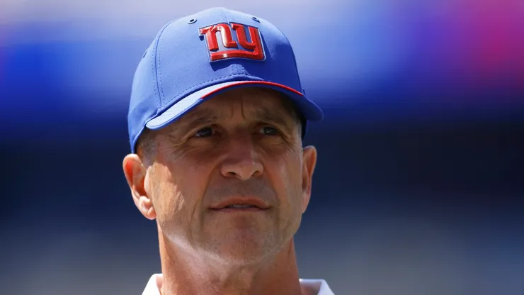 John Harbaugh head coach of the New York Giants