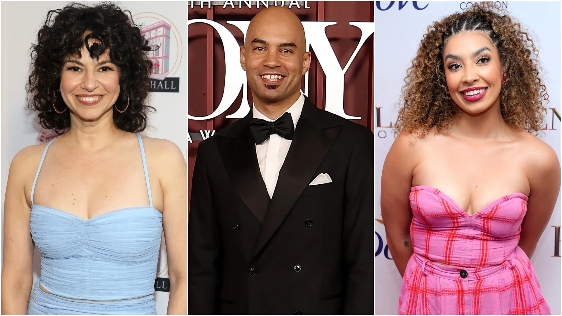 Mandy Gonzalez, Nicholas Christopher and Morgan Anita Wood (Source: Dominik Bindl/Michael Loccisano/Bennett Raglin — Getty Images)