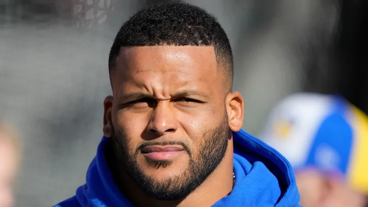 Aaron Donald defensive tackle of the Los Angeles Rams