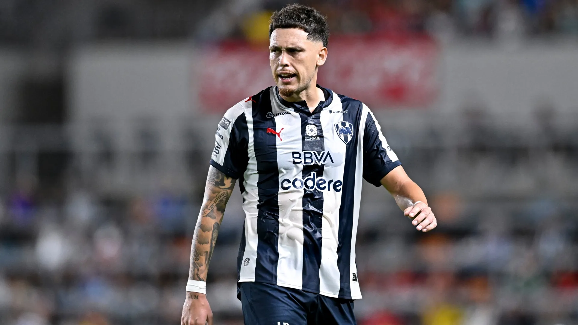 Lucas Ocampos #7 of Monterrey during the Leagues Cup Final (Source: Maria Lysaker/Getty Images)