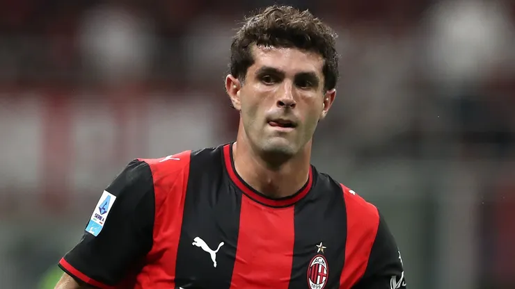 Christian Pulisic of AC Milan looks on during the Serie A match between AC Milan and Cagliari Calcio.