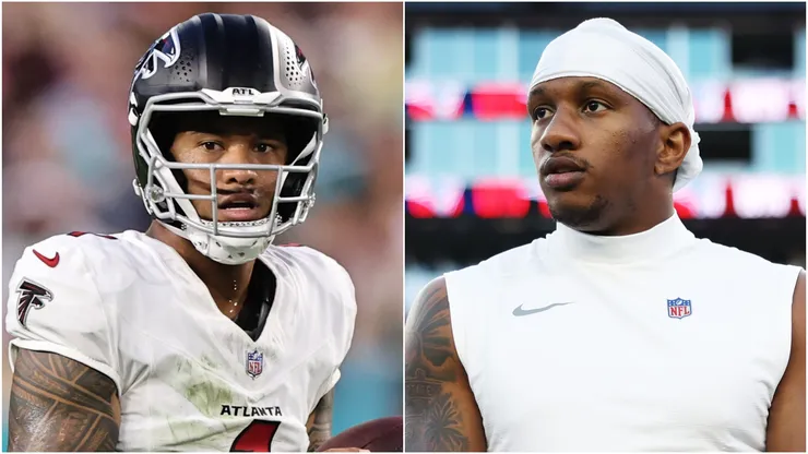 Tua Tagovailoa (L) Michael Penix Jr (R).