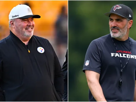 Who are starting and backup QBs in Steelers vs Falcons depth charts?