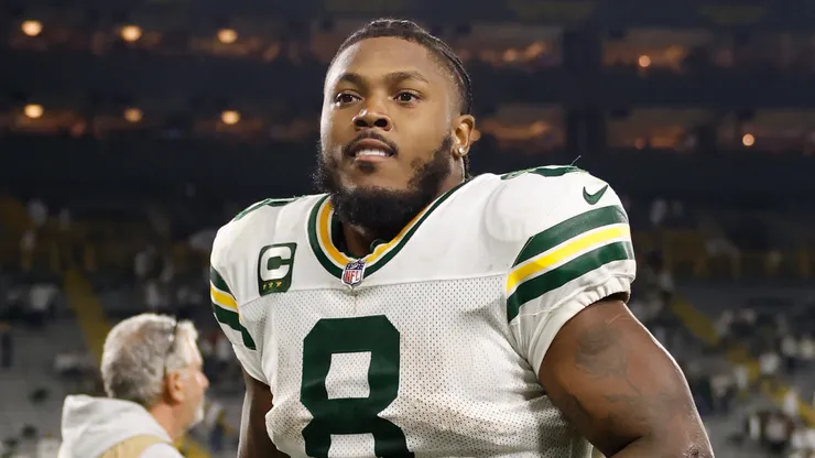 Josh Jacobs #8 of the Green Bay Packers
