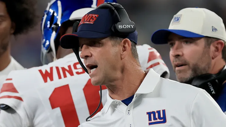 John Harbaugh, head coach of NY Giants.