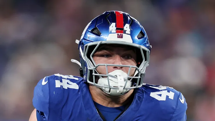 Cam Skattebo #44 of the New York Giants.