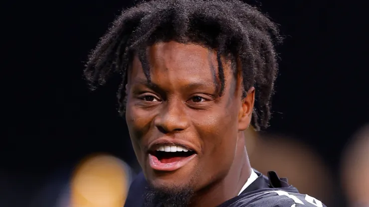 George Pickens at Mercedes-Benz Stadium in Atlanta, Georgia.