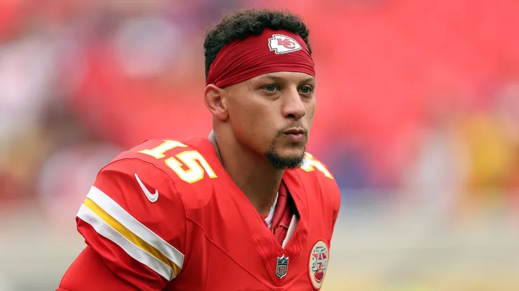 Quarterback Patrick Mahomes #15 of the Kansas City Chiefs