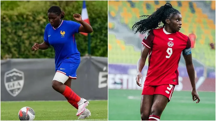 Aude Bizet of France and Annabelle Chukwu of Canada