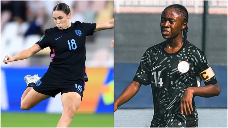 Lily Dent of England and Joy Igbokwe of Nigeria