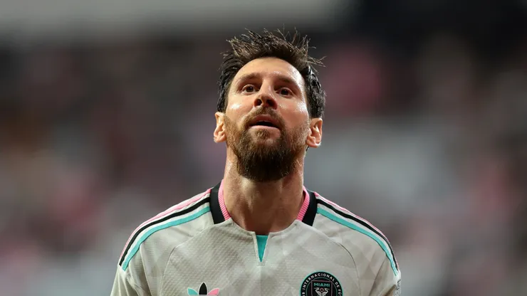 Lionel Messi #10 of Inter Miami CF reacts.