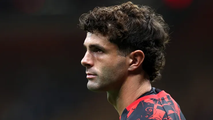 Christian Pulisic of AC Milan looks on.