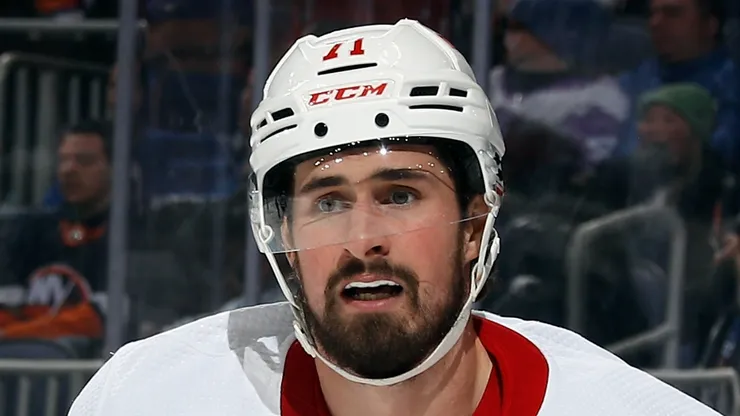 Dylan Larkin #71 of the Detroit Red Wings.