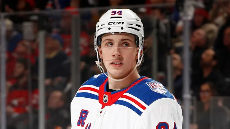 Gabe Perreault #94 of the New York Rangers.