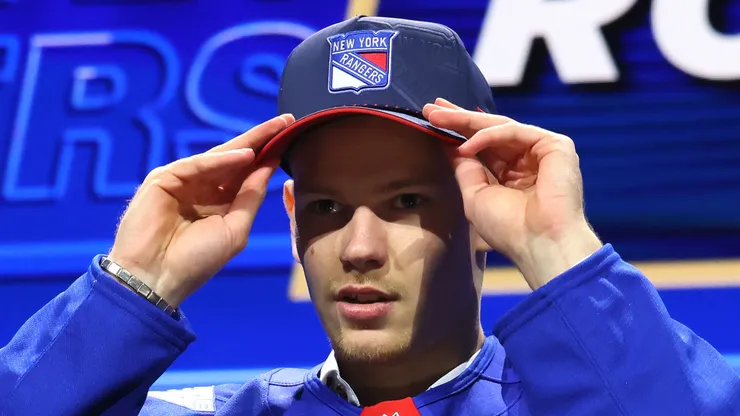 Alberts Smits of Latvia is drafted by the New York Rangers.