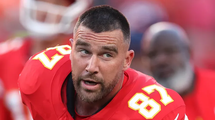 Travis Kelce tight end of the Kansas City Chiefs