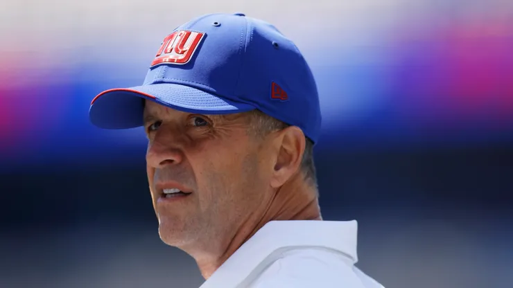 John Harbaugh head coach of the New York Giants