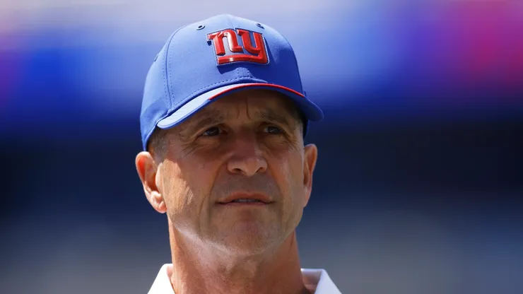 John Harbaugh head coach of the New York Giants