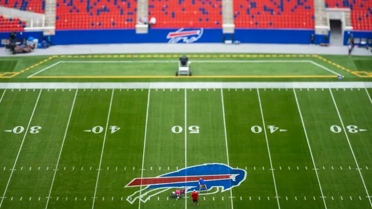 Home opener field painting