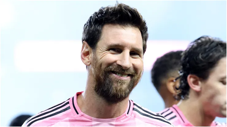 Lionel Messi smiles in 2026 Campeones Cup.