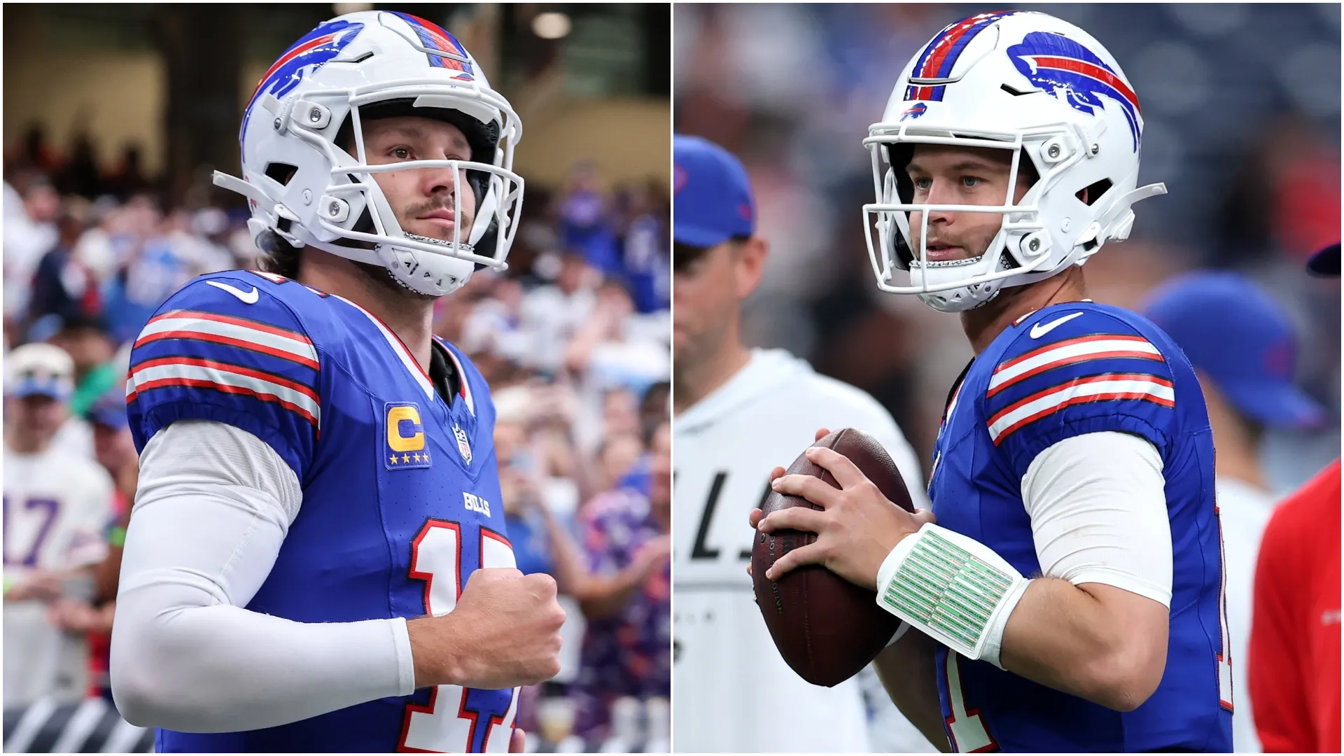 Josh Allen and Kyle Allen of the Buffalo Bills (Source: Tim Warner/Getty Images)