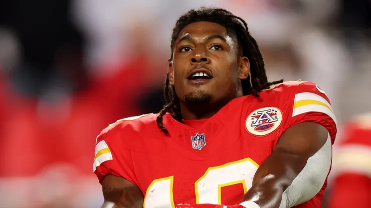 Isiah Pacheco #10 of the Kansas City Chiefs