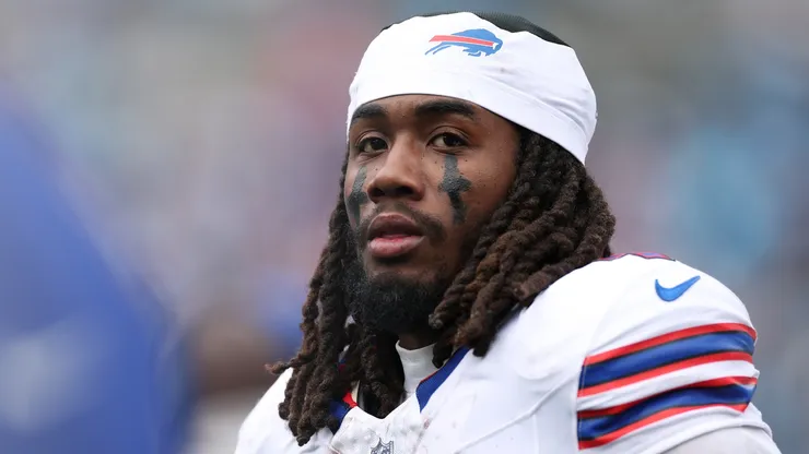 James Cook #4 of the Buffalo Bills