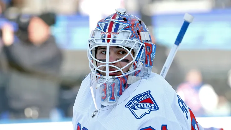 Igor Shesterkin #31 of the New York Rangers at MetLife Stadium.