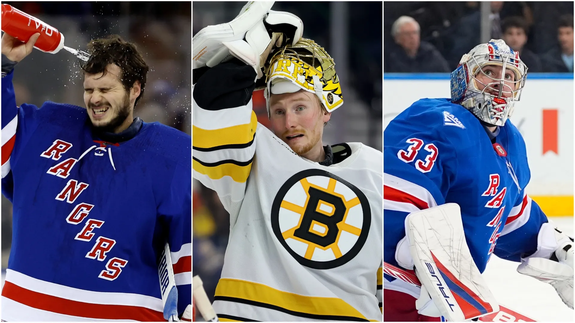Igor Shesterkin, Joonas Korpisalo, and Dylan Garand.