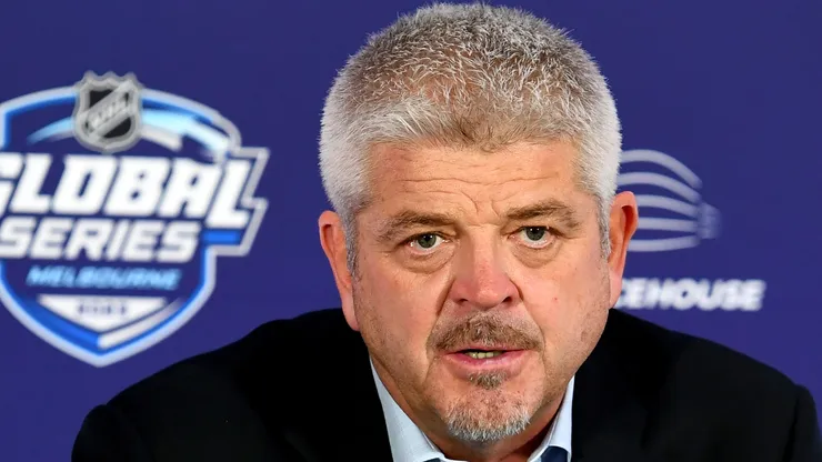 Todd McLellan at Rod Laver Arena in Melbourne, Australia.