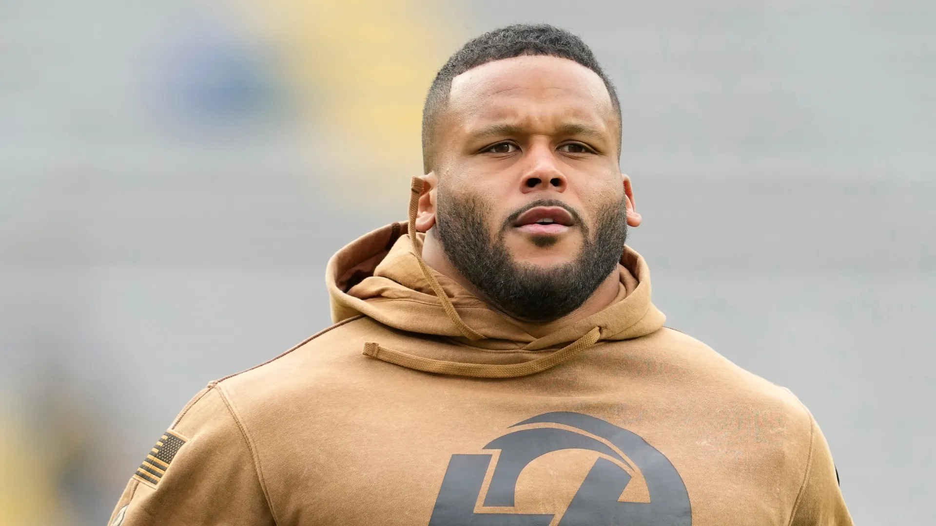 Aaron Donald #99 of the Los Angeles Rams