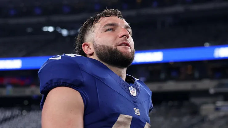 Cam Skattebo #44 of the New York Giants.