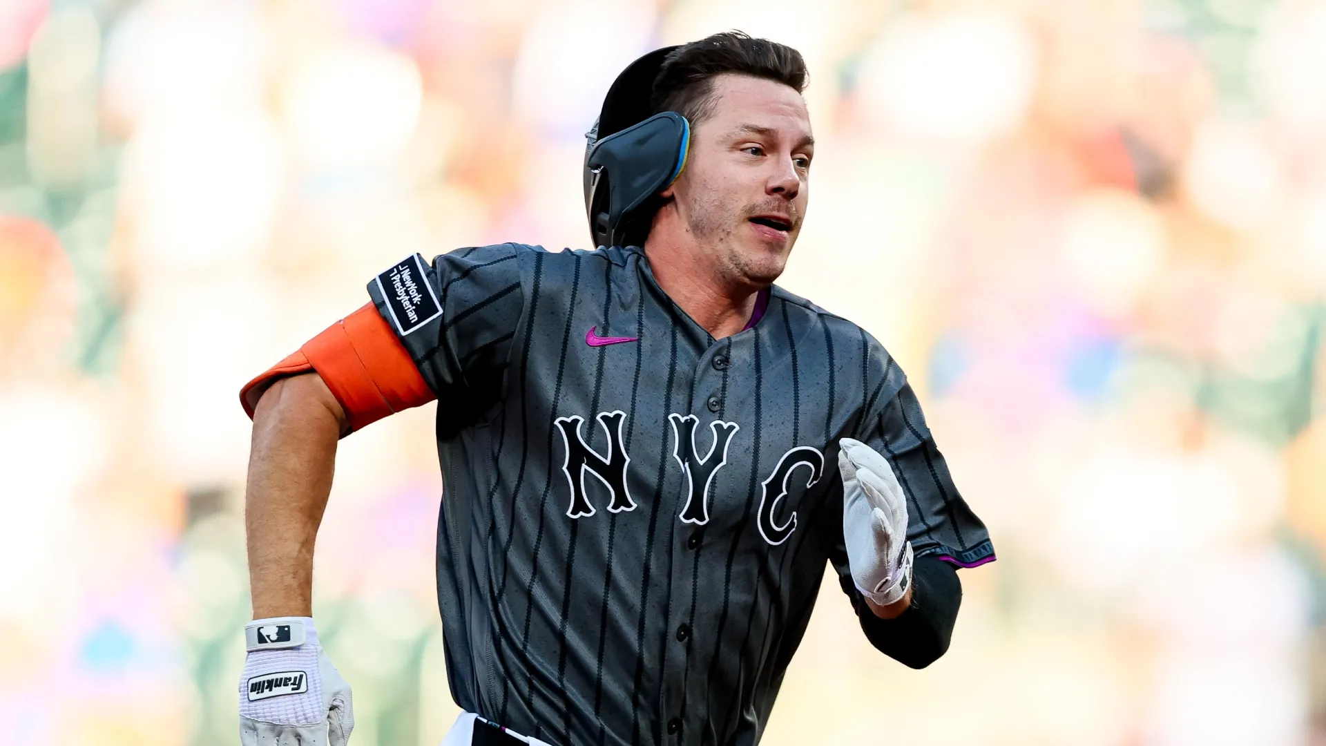 Jared Young running for bases
