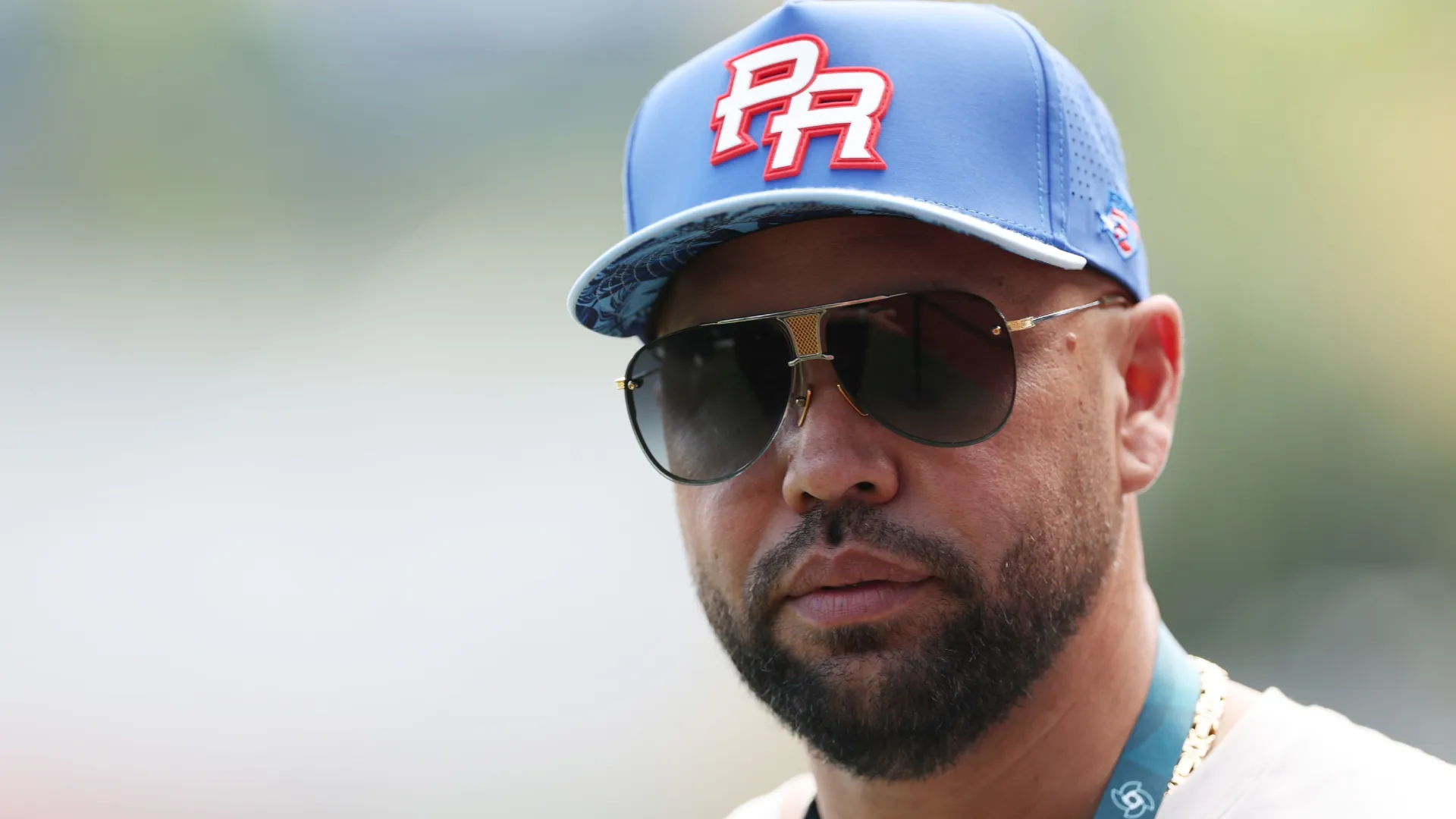 Carlos Beltran looks on