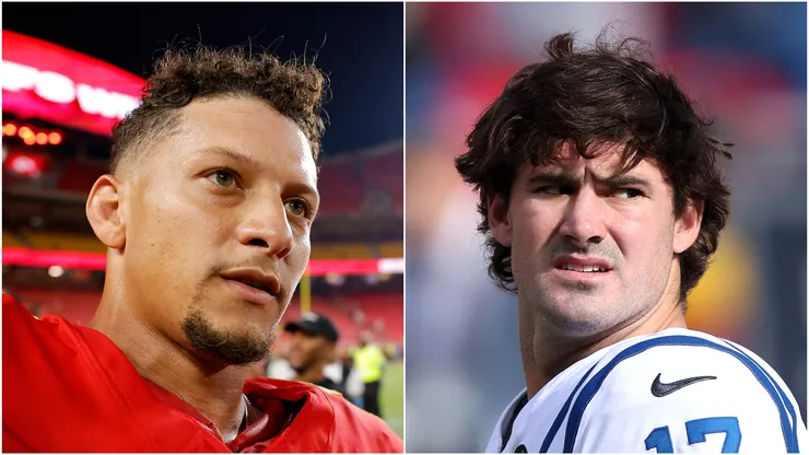 Patrick Mahomes (left) of the Chiefs and Daniel Jones (right) of the Colts.