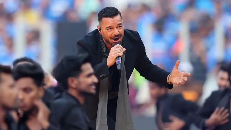Ricky Martin during the closing ceremony prior to the ICC Men's T20 World Cup India & Sri Lanka 2026 Final