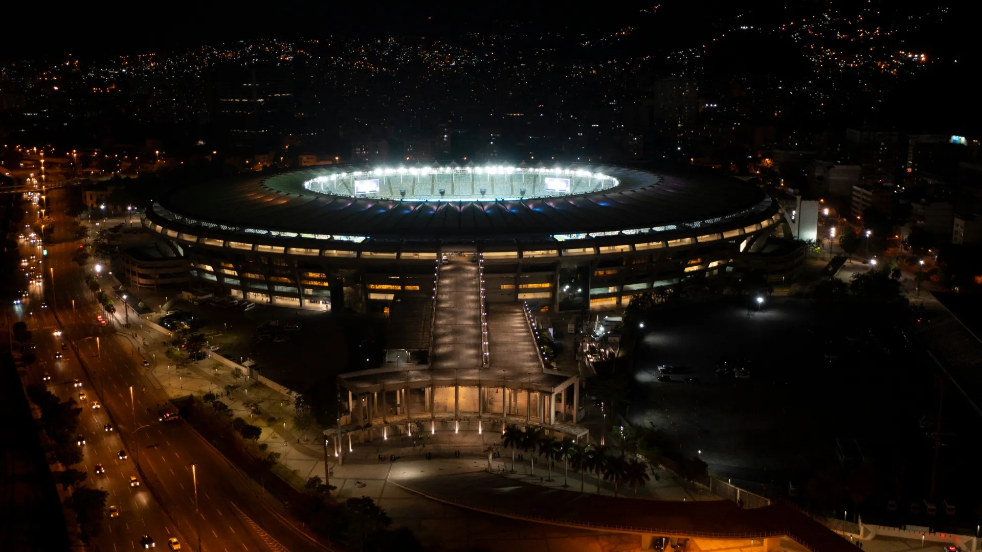 Aerial view of Maracana Stadium after the Copa America Brazil 2021 Final (Source: Sergio Alves/Getty Images)