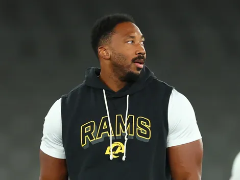Why isn't Myles Garrett playing today for LA Rams vs NY Giants?