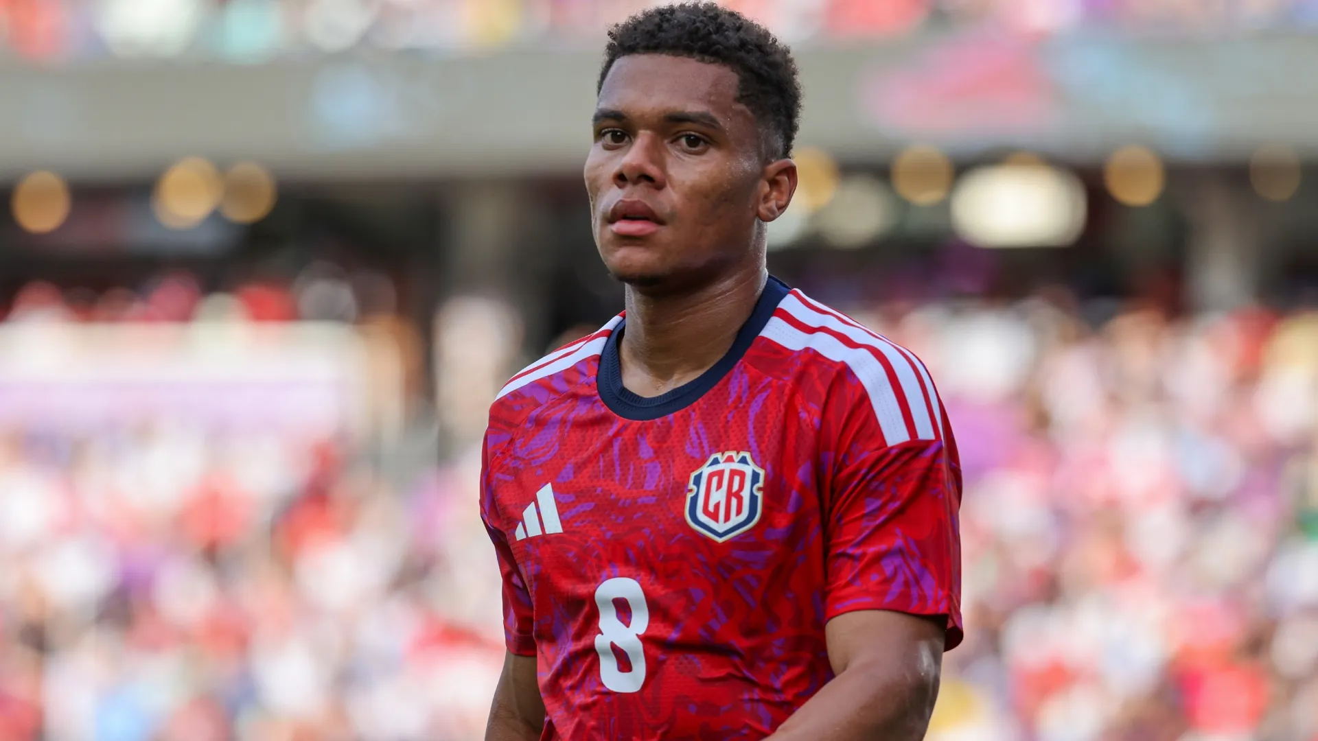 Darril Araya #8 of Costa Rica during an International Friendly match (Source: Alex Menendez/Getty Images)