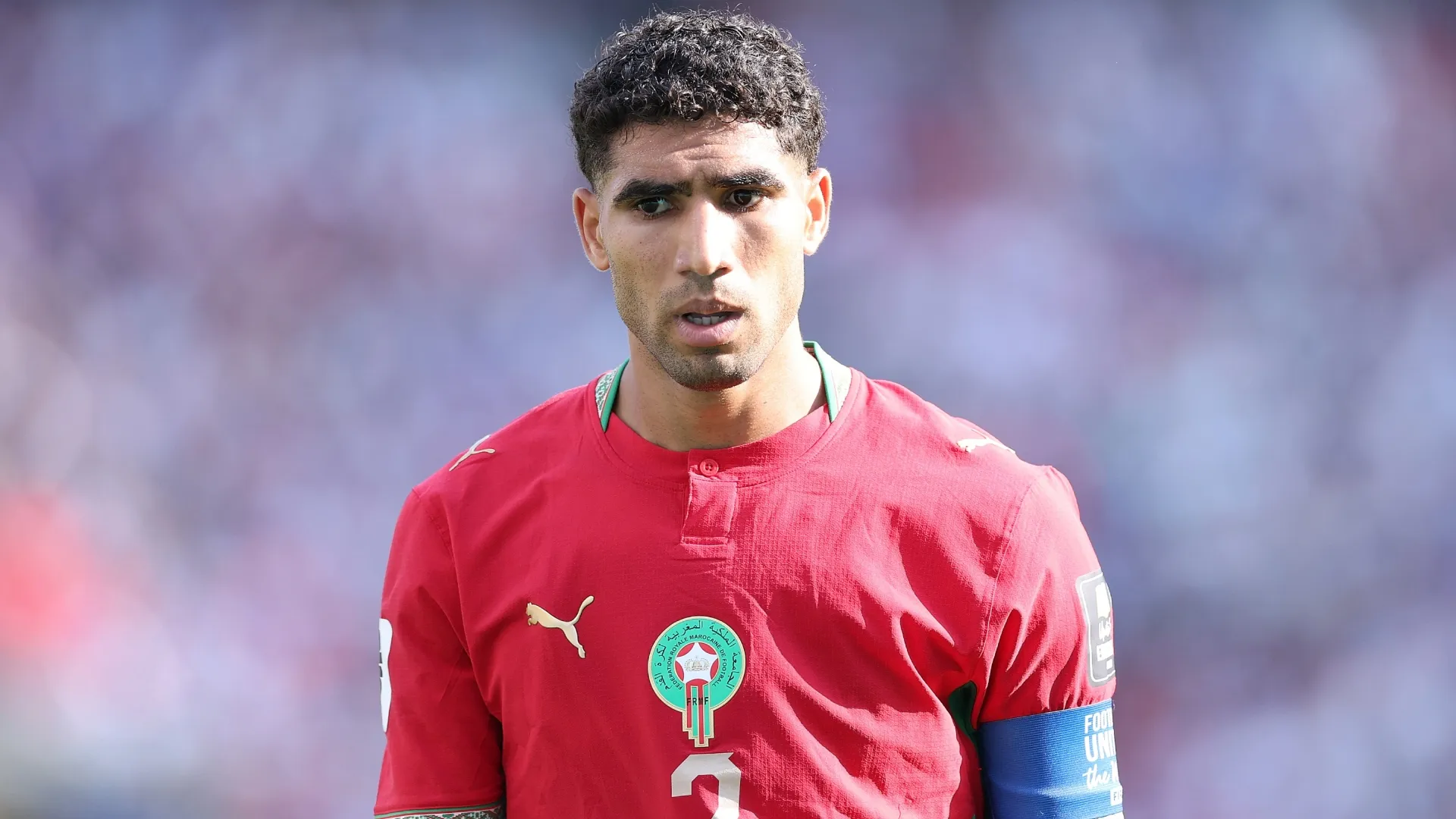 Achraf Hakimi #2 of Morocco during the FIFA World Cup 2026 Quarter Final match (Source: Kevin C. Cox/Getty Images)