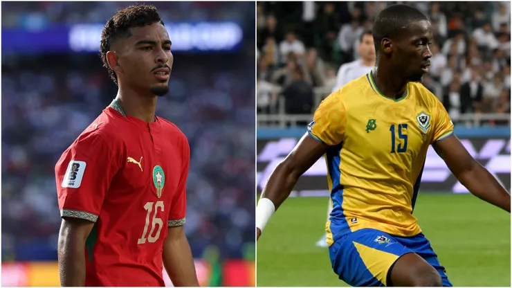 Gessime Yassine of Morocco and Oumar Bagnama of Gabon