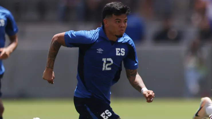 Marcelo Diaz #12 of El Salvador during the international friendly match
