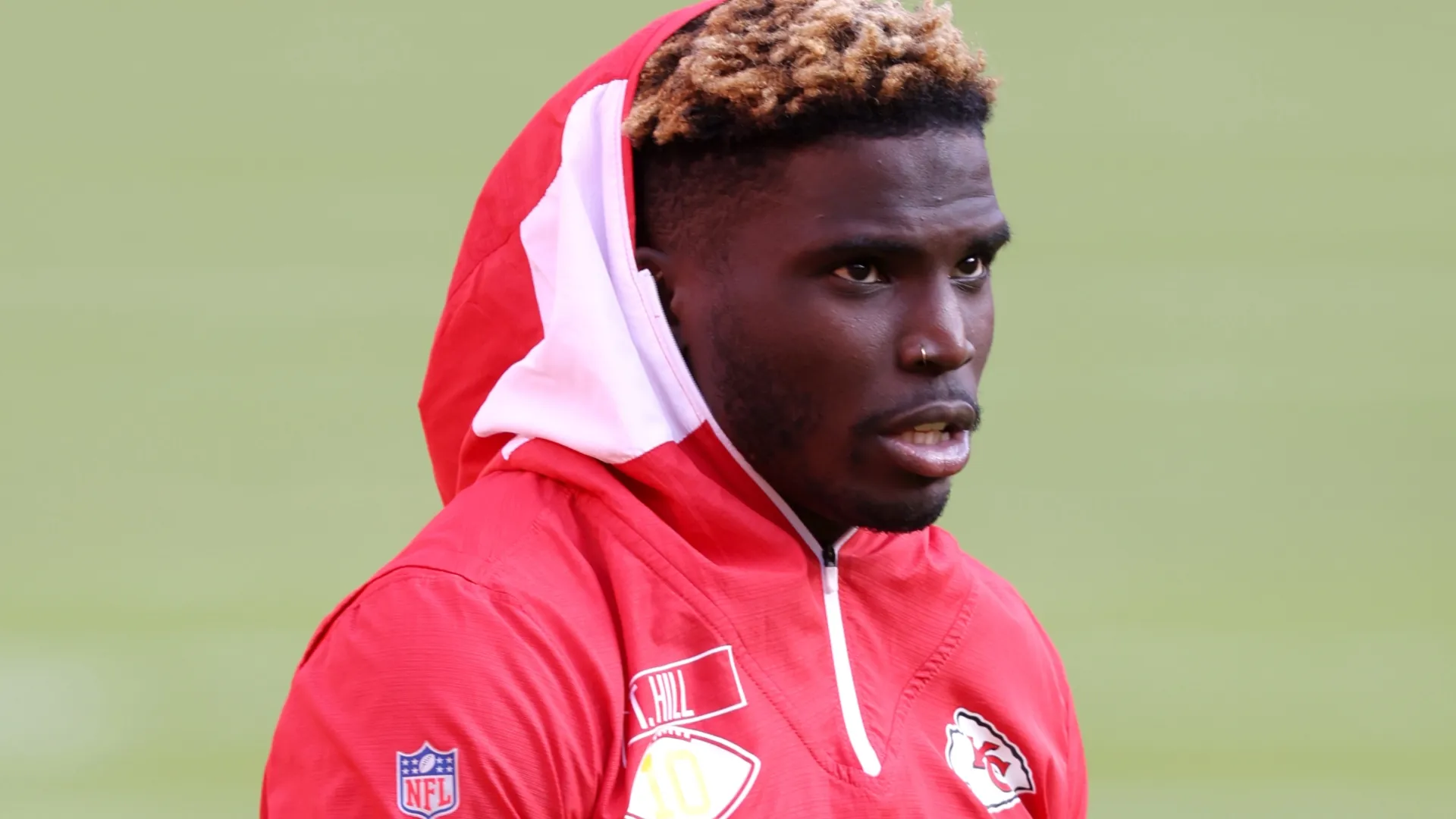 Tyreek Hill while playing for the Chiefs