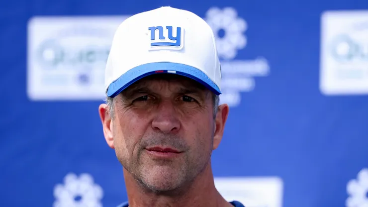 John Harbaugh head coach of the New York Giants