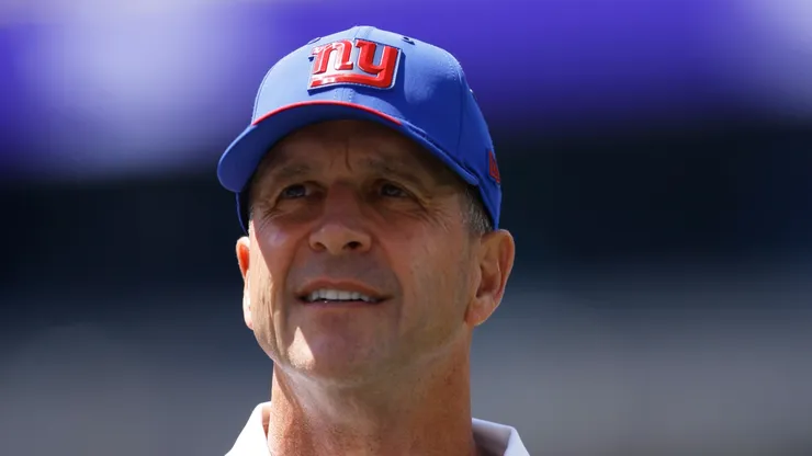 John Harbaugh head coach of the New York Giants